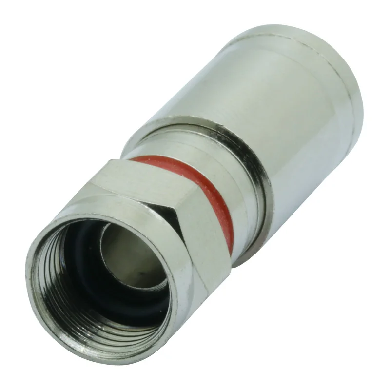 1 шт. компрессионный F разъем RG6 TV RF коаксиальный O Ring Coax провод разъем|Соединители|
