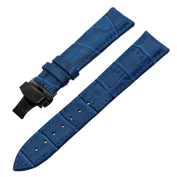 Echt Lederen Horlogeband Voor Breitling Omega Mido Vervanging Watch Band Vlinder Sluiting Strap 14 16 18 19 20 21 22 23 24 26mm Leather Watchband Genuine Leather Watchbandwatch Band Butterfly Clasp Aliexpress