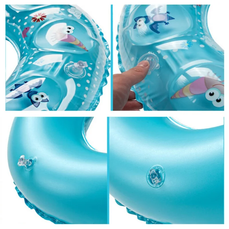 Лето утолщение детей двойной кристалл ПВХ надувной плавательный круг мультфильм плавать для детские игрушки для купания