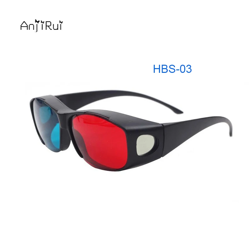 3D Glasses Red Blue/Red green Plasma TV Movie Dimensional Anaglyph Half-frame 3D Vision Glasses Movie Game DVD Video TV