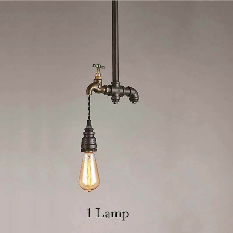 Iron Edison Water Lamps Us99 Lighting Pendant In Hanging 0loft Pipe Lamp Suspension Industrial Vintage Art Light Lights Luminaire KJTFcl31