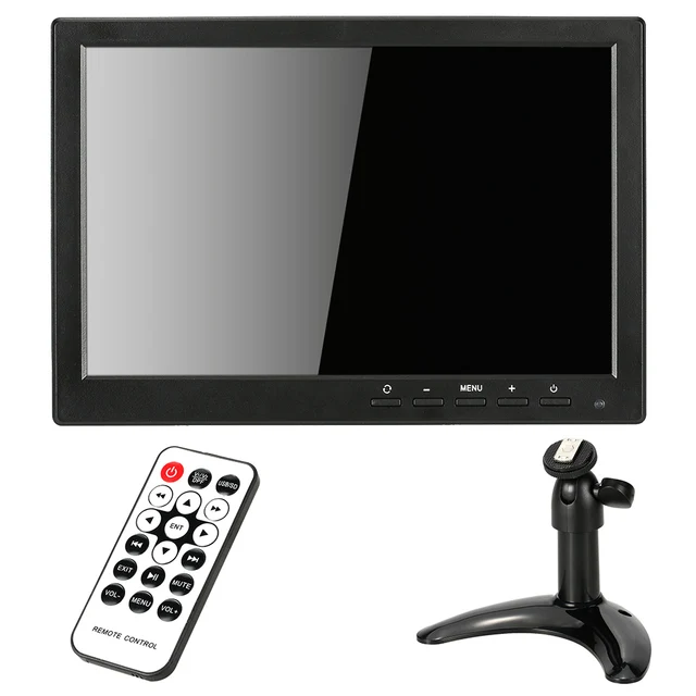 10.1” HD 1280*800 LED IPS Monitor HDMI 1080P/1080i VGA 1280*800 Video Input Built-in Speaker U disk for CCTV Security System