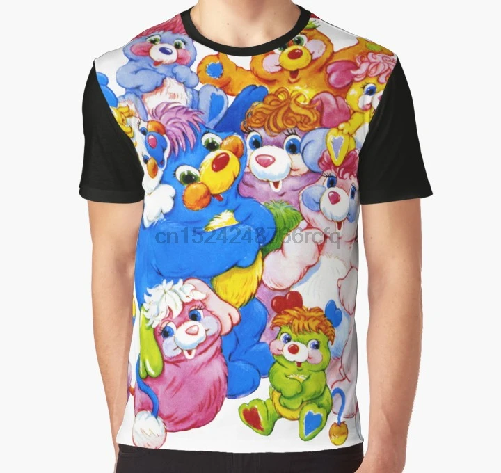 

All Over Print 3D Tshirt Men Funny T Shirt Popples - Group - Color Sticker