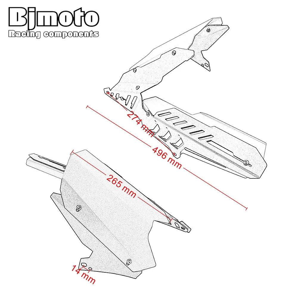 Bjmoto для Yamaha YZF R25 2013 2020 R3 MT 25 03 2015 мотоциклетный велосипед алюминиевая задняя