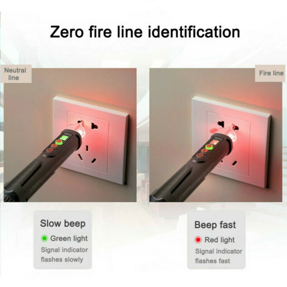 

KKMOON AC/DC Voltage Test Pen 12V/48V-1000V High-Precision Voltage Sensitivity Compact Pen Detector