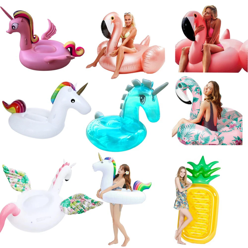 YUYU NEW Flamingo pool float inflatable flamingo swimming pool Pegasus swimming ring Tube pool unicorn Swim ring adult pool toys