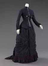 19th Century Victorian Dress – 1877 Natural Form Victorian Bustle Dress