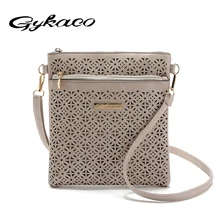 2018 Small Casual women messenger bags PU hollow out crossbody bags ladies shoulder purse and handbags