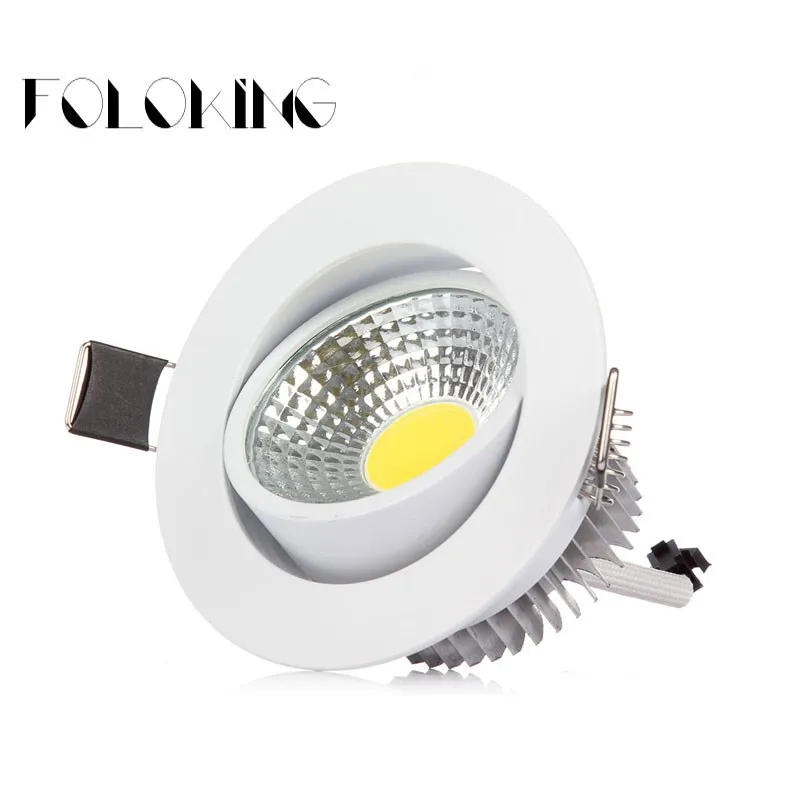 

DIMMABLE COB Led Ceiling Down lights COB Led Recessed Downlight 9W 12W 15W Spot Lamp Indoor Lighting for Home AC 110V/220V