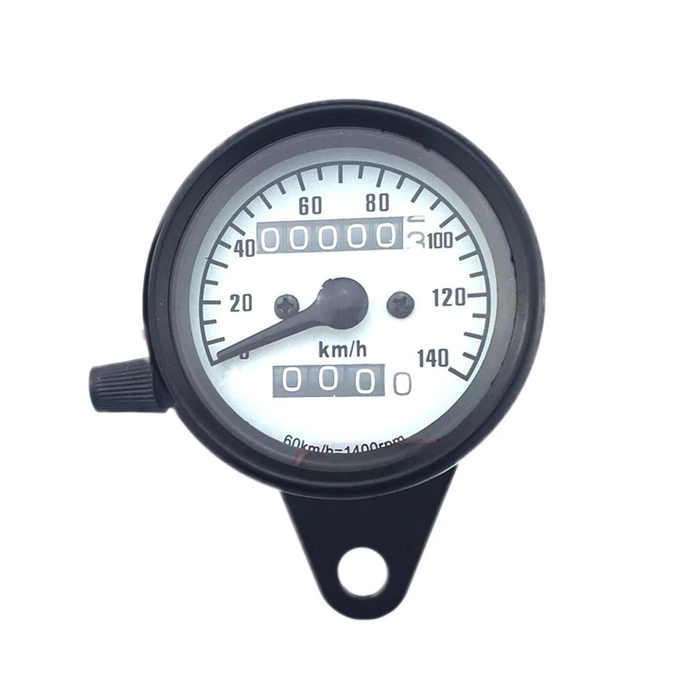 Black On White Background Universal Tachometer Motorcycle Meter LCD