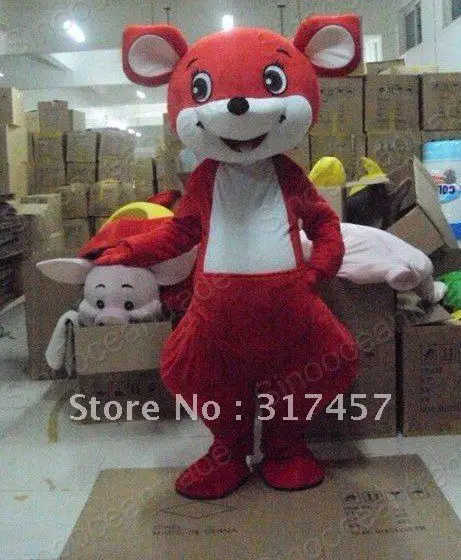 

Red Kangaroo Mascot Costume Animal mascot costume Free Shipping