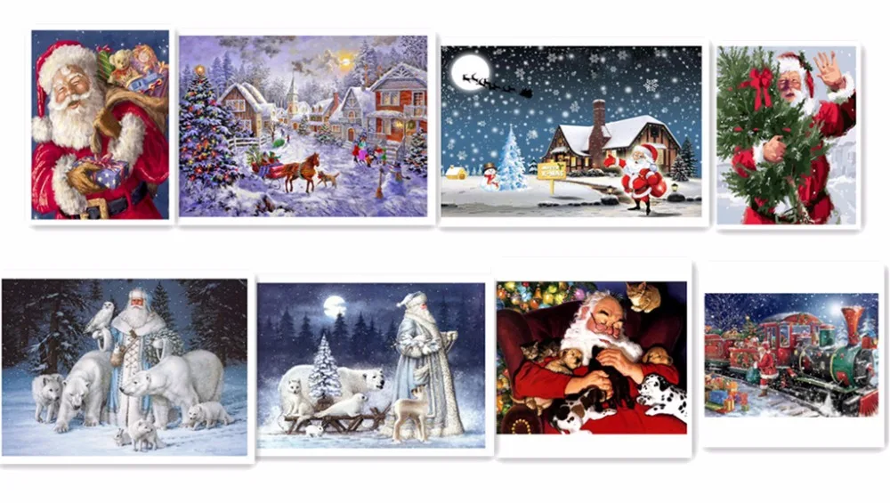 На заказ Алмазная картина вышивка крестиком Санта Клаус Снеговик hibah домашний декор diy pintura Алмазная мозаика Круз полный квадратный фильмы собака