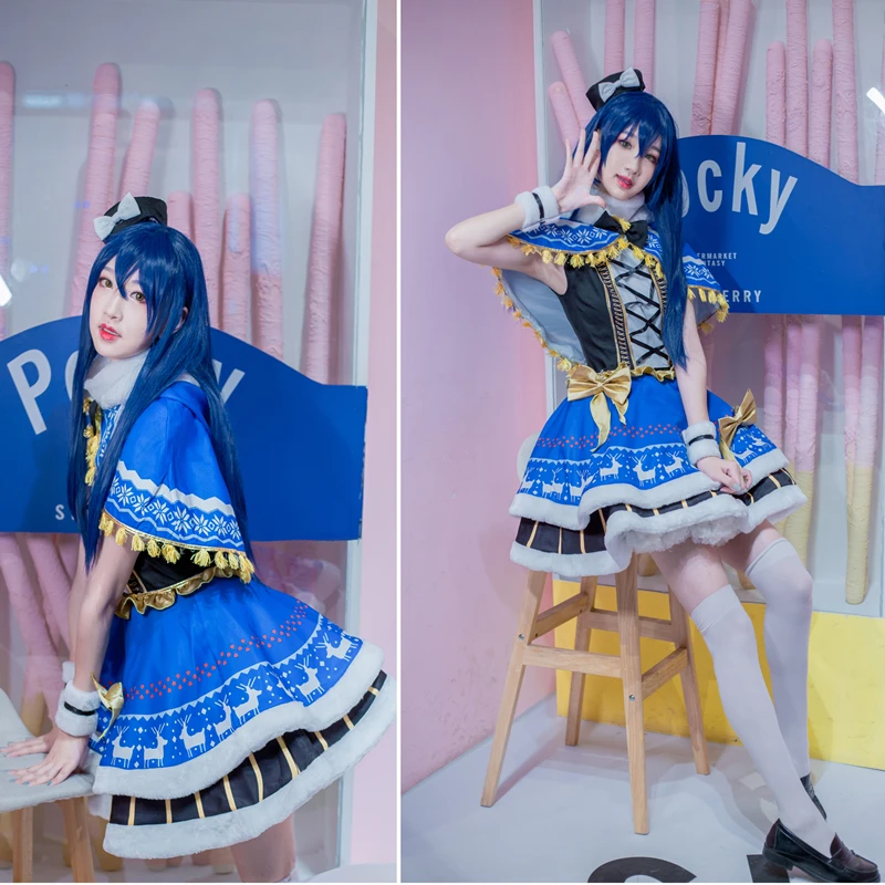 Карнавальный костюм Love Live! Женское платье корсет без рукавов Umi Sonoda для игр