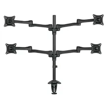 Aleación de aluminio 13 “-24” profesional 4 pantalla LCD Soporte para TV multifuncional mesa de sujeción Soportes para monitores rack dm1004