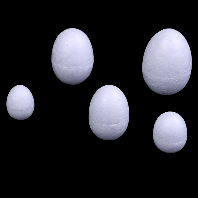 10 шт./упак. Моделирование вспененный пенополистирол пены яйцо мяч White Craft для "сделай сам"(5 см