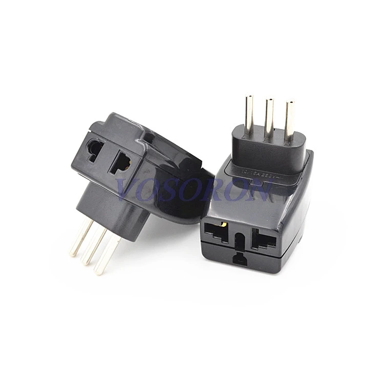 

2016 3 Pin Travel Power Adapter Plug ITALY PLUG TYPE L 1 to 3 Splitter Universal UK/US/EU/AU 3 Pins / 2 Pins Socket to Italy