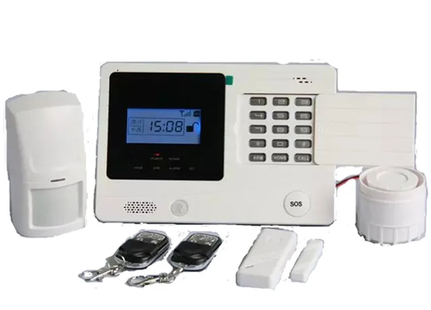 

GSM Alarm System With LCD Display SOS Button Burglar Alarm System