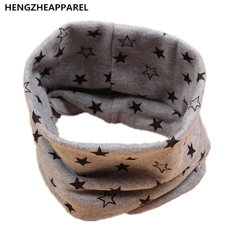 2017cotton new star mouse cotton thin warm baby scarf solid color kids O ring collars fashion high quality children accessories 