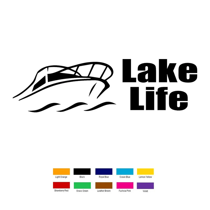 

HotMeiNi Free Dream Adventure Leisure Lake Life Boating Car Stickers Truck Window Bumper SUV Door Laptop Kayak Vinyl Decal Gifts