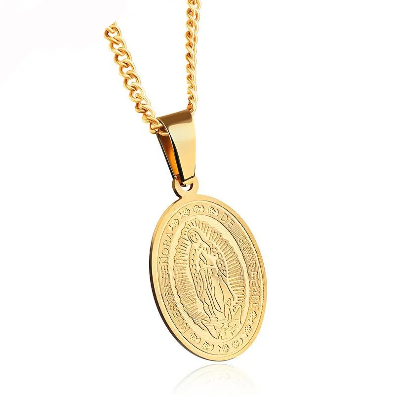 Catholic Religious Jewelry Cross Necklaces&Pendants for Men Stainless