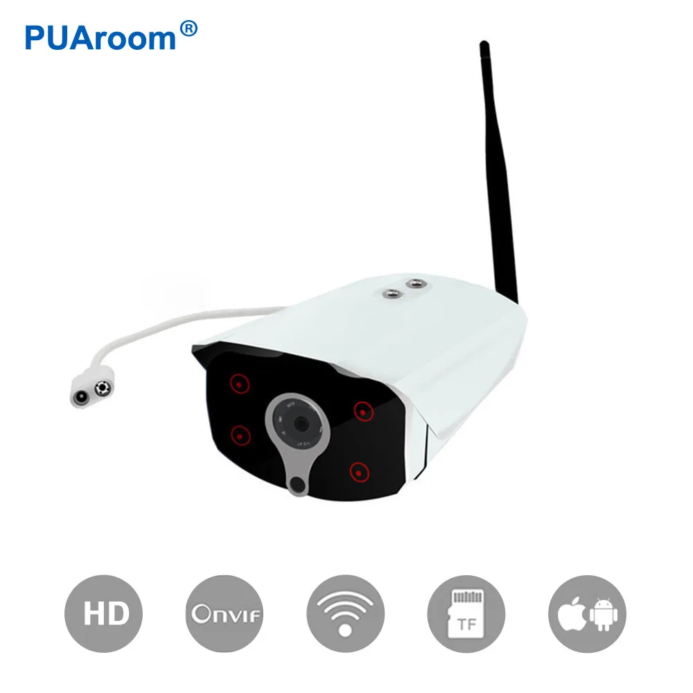 

PUAroom 960P waterproof IP66 Network Surveillance Camera Onvif wifi IP Camera CCTV Camera Support 64G SD camera for security