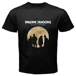 Новый IMAGINE DRAGONS NIGHT VISIONS TOUR Мужская черная футболка размеры Размеры s m l xl 2XL 3XL новейший Топ, модный стиль MenTee