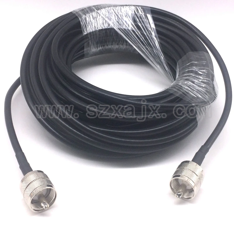 JX Antenna extension cord RF coaxial Cable 10M UHF to UHF connector UHF