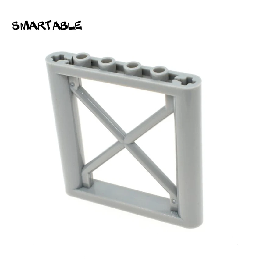 Smartable اطار النافذة 1x2x3 مع الزجاج أجزاء اللبنات DIY لعب للأطفال متوافق Legoing 60593 + 60602 مدينة 10 قطعة/الوحدة