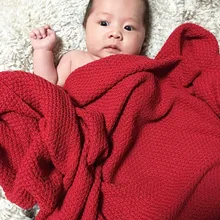 Вязаное одеяло детское ветронепроницаемое одеяло крышка для кондиционера Одеяло для новорожденного
