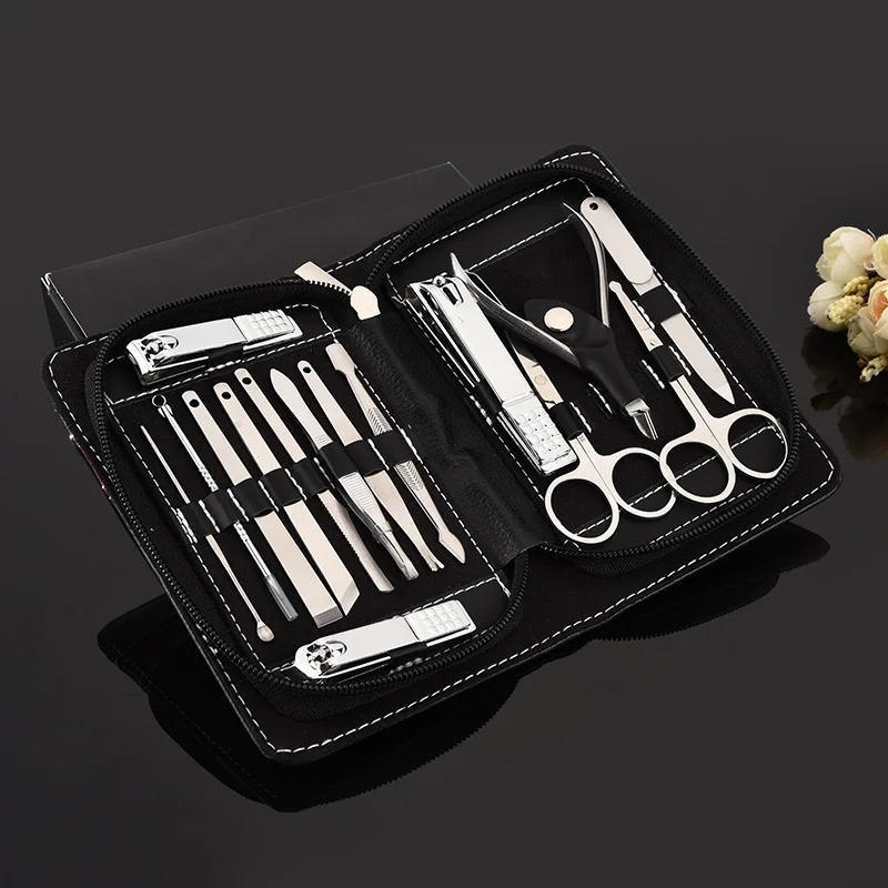 The New stainless steel Nail clippers 15 pieces Set Manicure tools Nail scissors Nail clippers Nail clippers sets The New stainless steel Nail clippers 15 pieces Set Manicure tools Nail scissors Nail clippers Nail clippers sets