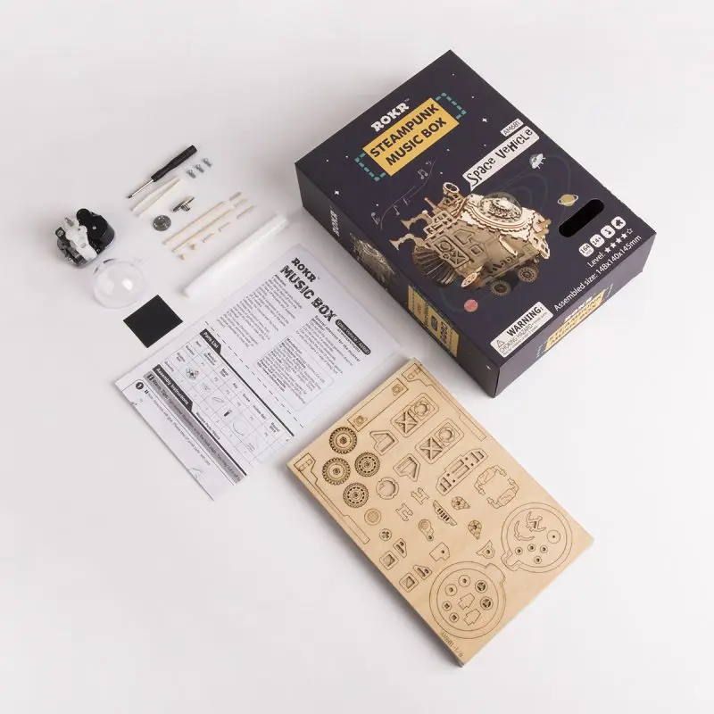 ROKR DIY Steampunk Music Box Series (4 Sets)