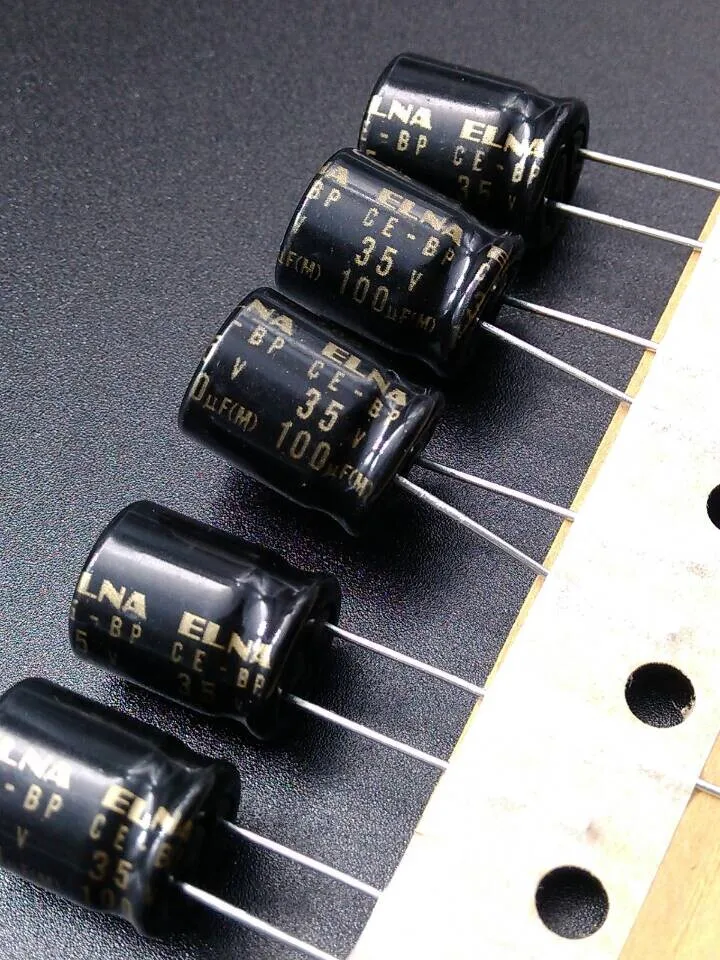 30PCS The new ELNA origl authentic ELNA RBD 100uF 35V spot Promise audio capacitor 100uf 35v