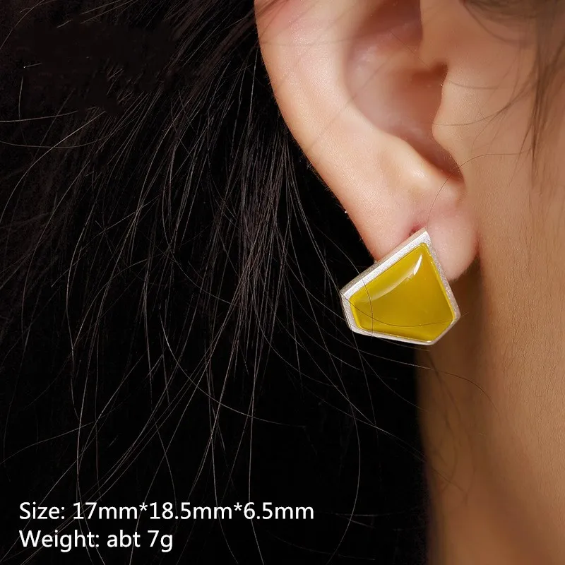 Серьги из серебра 925 пробы с искусственным драгоценным камнем|Серьги-подвески| |