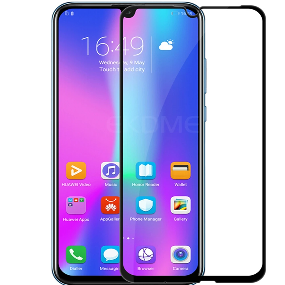 Защитное стекло 9H с полным покрытием для Huawei Honor 8X 9 10 Lite закаленное P Smart Mate 20 P10 P20