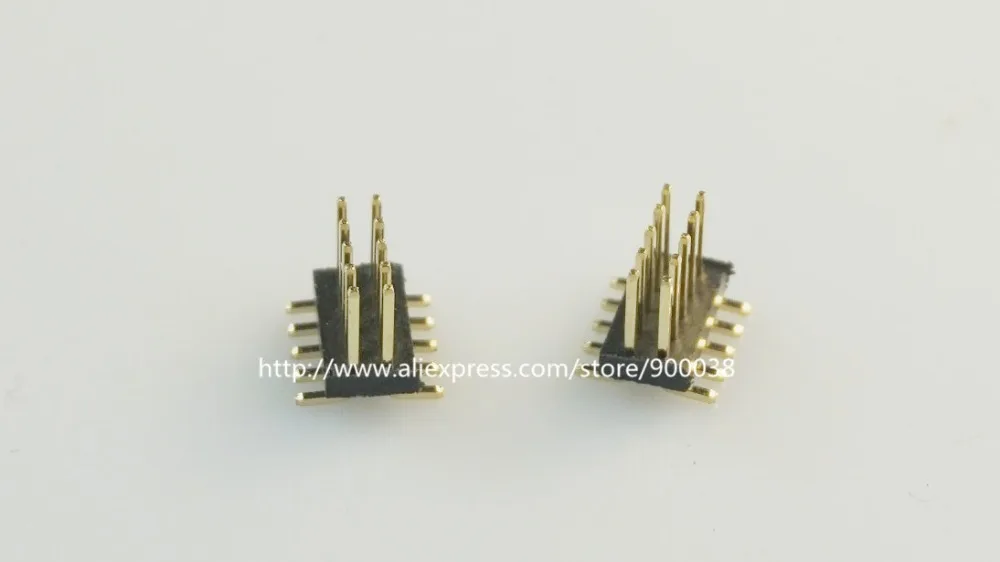 100Pcs Gold Plated 1.27mm 2x5 Pin 10 Pin SMT SMD Double Row Female Header Strip