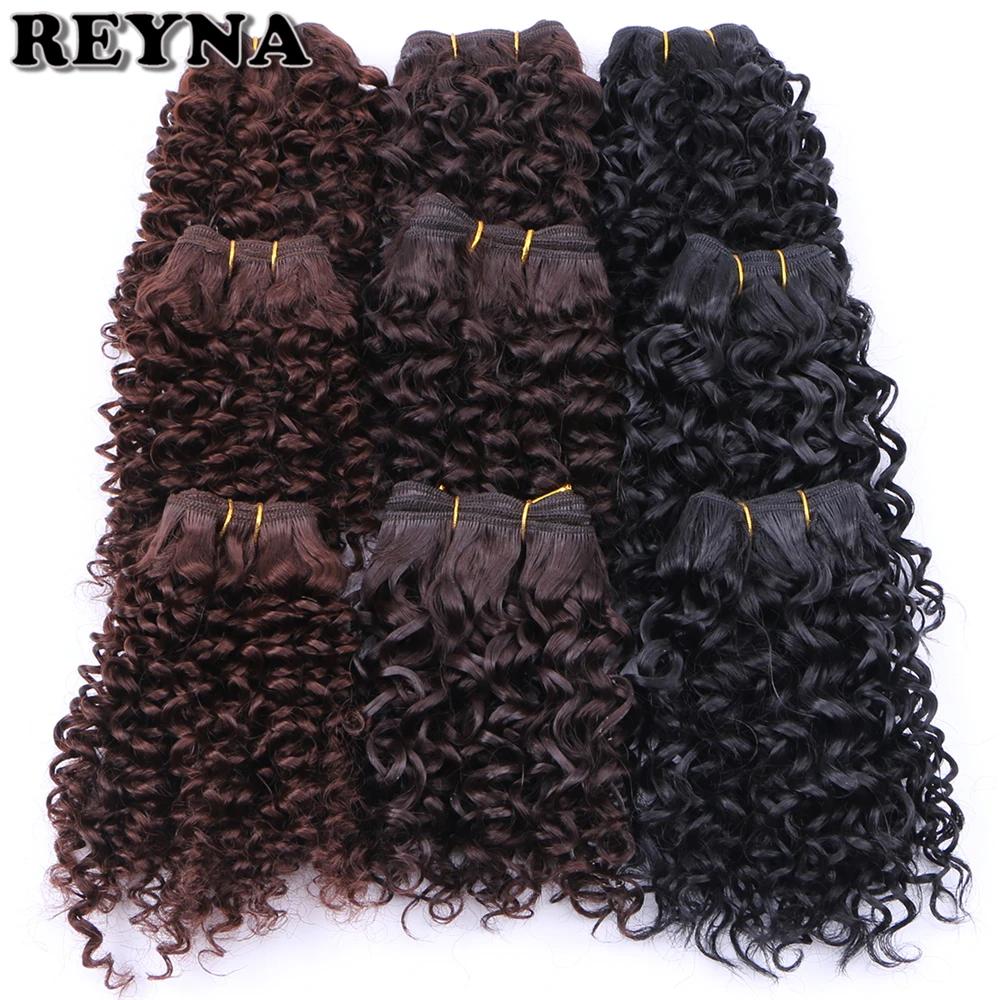 Ramna extensão de cabelo sintético encaracolado, para