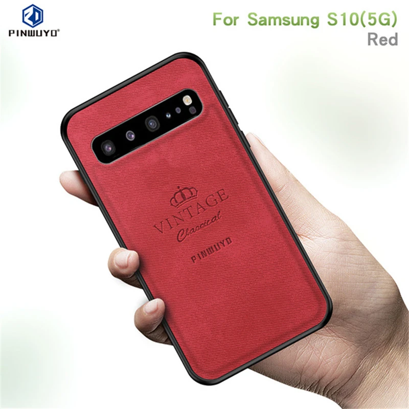 Чехол для телефона samsung Galaxy S10 5G винтажный плотный чехол из искусственной кожи 6 7