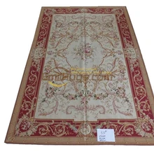 Античный французский ковер Обюссон точка иглы вышивки крестом ковер ручной работы Античный Декор прямоугольный ковер ковры-килим гобелены