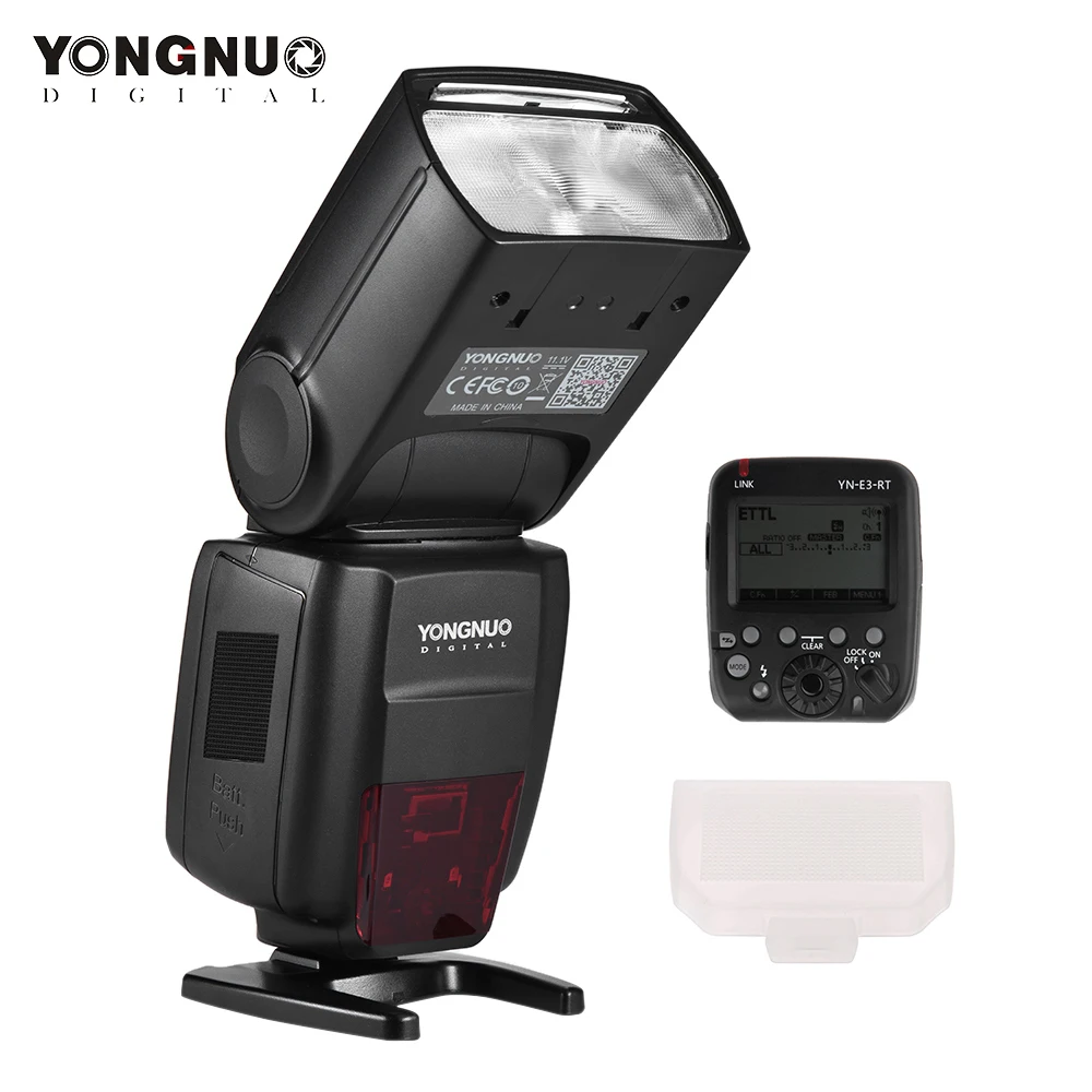 YONGNUO YN686EX-RT 5600 K ttl Беспроводная вспышка Speedlite вспышка триггер передатчик белая вспышка Speedlite диффузор для камеры Canon - Цвет: flash with Trigger