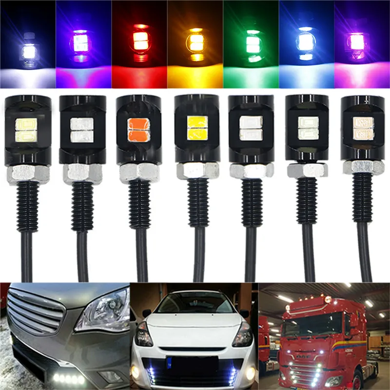

2PCS Car Motor DRL Daytime Running Light Back Up Backup Reverse Parking Light For Car Van SUV Coupe Sedan 5730 2SMD White 12V