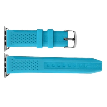 

38mm Deep Sky Blue Color Silicone Watch Band Replacement for Apple iWatch WB1101U38JB