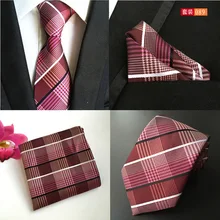 Мужские аксессуары модные галстуки для мужчин галстуки галстук из искуственного шелка жаккардовые карман квадратных галстук носовой платок комплект