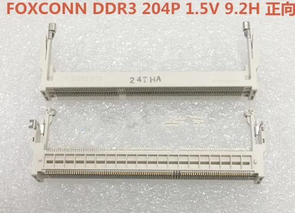 Computer Cables Foxconn DDR3 204P 1.5V 9.2H Connectors Laptop Memory Slot Sockets 204PIN Forward Cable Length: 5pcs 