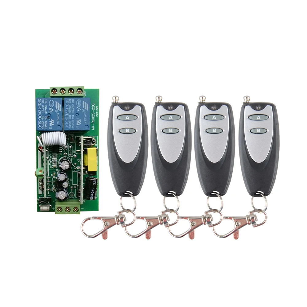 

AC110V 220V 250V 2CH 10A Remote Switch,Radio Controller/Transmitter & Receiver,electrical switch Power switch