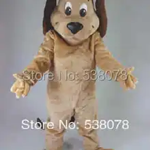 Лучшее качество светло-коричневая собака костюм талисмана для взрослых головка из вспененного материала персонажа из мультфильма костюм маскота костюм необычный праздничный наряд костюм SW727