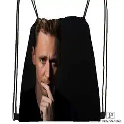 Пользовательские Tom_Hiddleston_Cannes Drawstring сумка-рюкзак милый рюкзак детский Ранец (черный назад) 31x40 см #180611-01-36