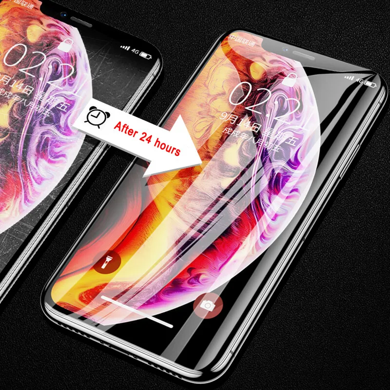 2 шт. Защитная пленка для экрана oppo F9 pro R17 F7 A3 A3s R15 A5 A77 F3 R11S findx полное покрытие мягкая Гидрогелевая пленка для oppo Find x