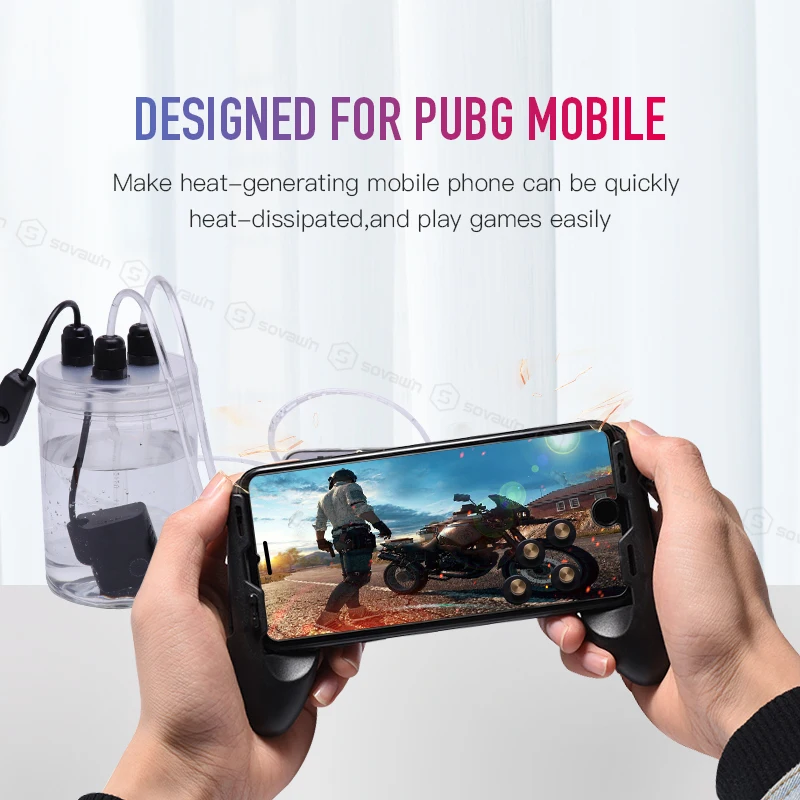  Mobile Phone Cooling Pubg Controller Fan Gamepad Cooler in Water Smartphone Circulating Cooling Tri