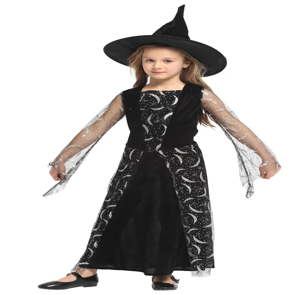 

halloween costume for kids scary girls children vampire witch costume girl cosplay Carnival Party princess fancy dress fantasia