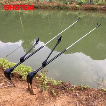 Fish Rod Stand Bracket Angle Adjustable Fishing Rods Holder 1 7M 2 1M Telescoping Fishing Tool